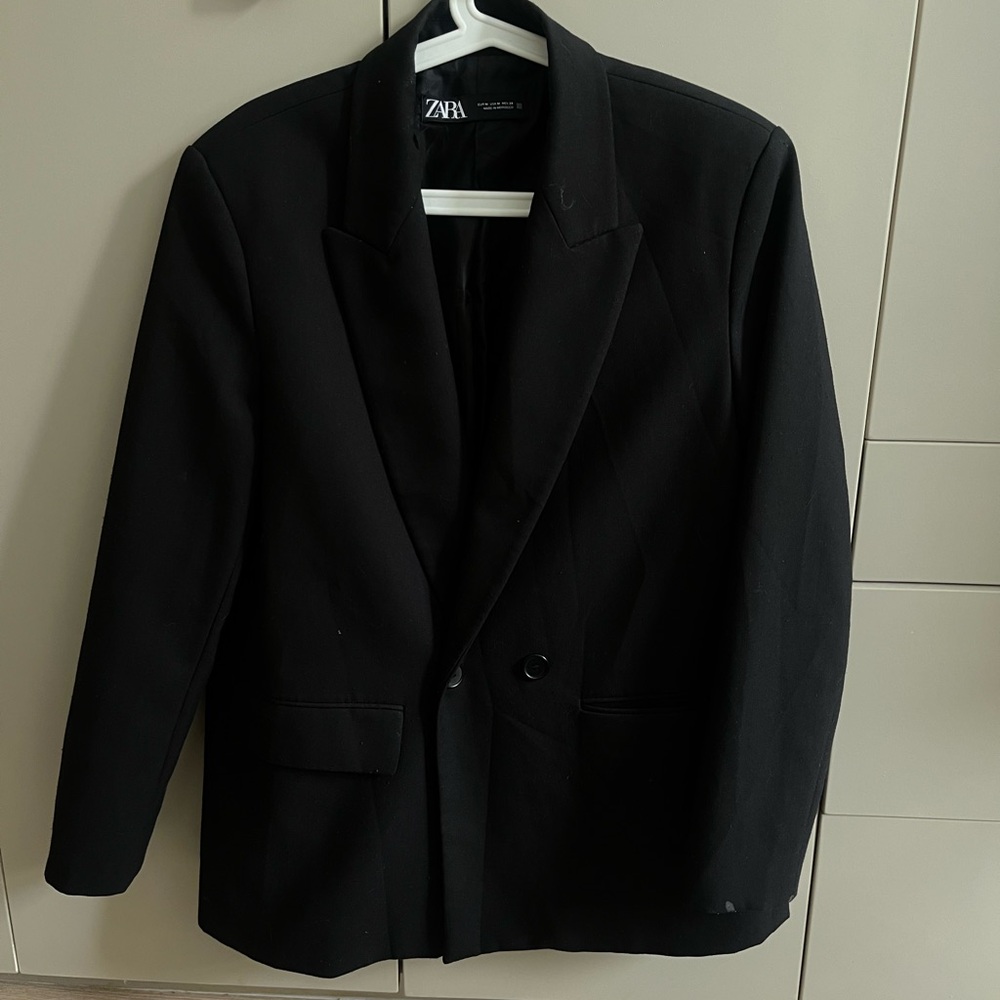 Zara thick double chested blazer